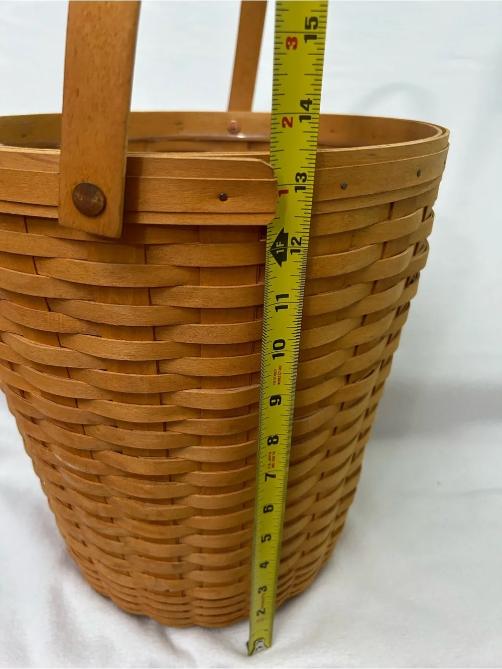 Longaberger 2001 Hostess Banker’s Waste Basket